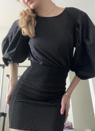 Нова чорна сукня zara