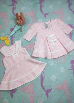 Комплект платья и пальто для девочек bonnie jean1 фото
