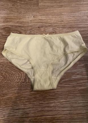 Шикарные, трусики, коттоновые, в нежно желтом цвете, на девочку 9-10 лет, от бренда: george 🫶