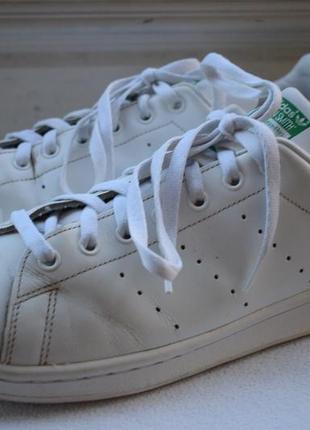 Шкіряні кросівки кеди мокасини адідас adidas stan smith р. 46 29,8 см