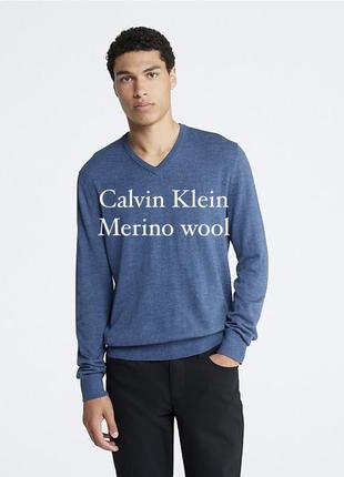 Светр кофта реглан v виріз calvin klein