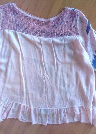 Крутезна льонова блуза/туніка італія, розмір 10-126 фото