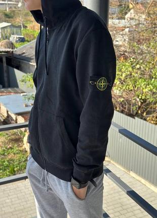 Олимпийка соп худи stone island черный