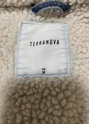 Джинсовая куртка,terranova, синяя джинсовка утепленная, курточка женская терановая6 фото