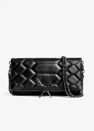 Сумка zadig &amp; voltaire rock quilted clutch iconic1 фото