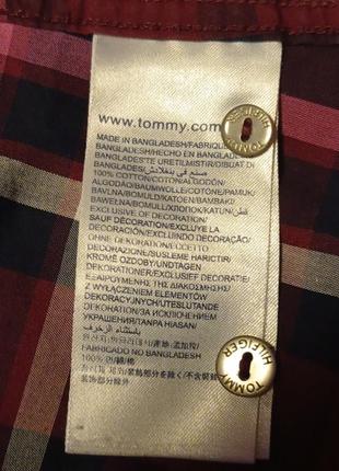 Фирменная 100% хлопковая рубашка tommy hilfiger,p.6/s8 фото