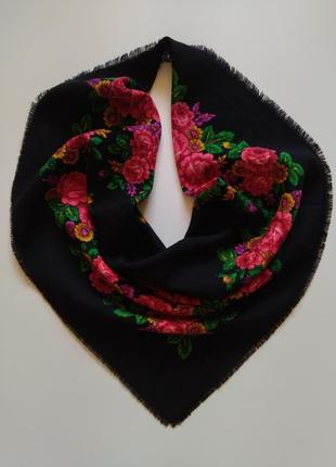 Украинский шерстяной платок винтаж2 фото