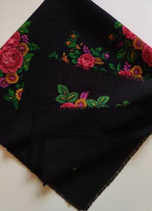 Украинский шерстяной платок винтаж9 фото