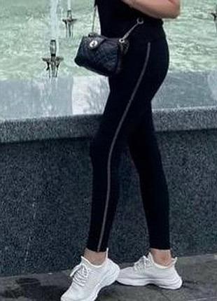 Женские лосины с лампасом утягивающие высокая посадка marks&amp;spencer uk 10 eur 38