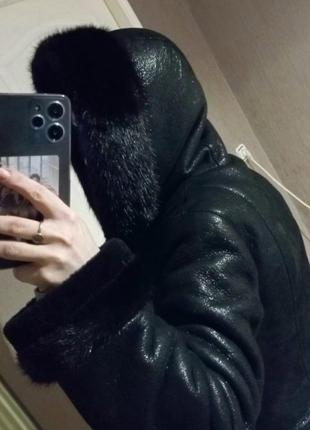 Дубленка с норкой 7