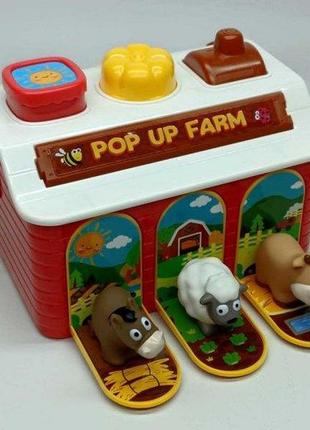 Игрушка yi wu jiayu ферма "pop up farm" музыкальная с пианино 35166