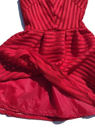 Шикарне червоне щільне плаття h&amp;m6 фото