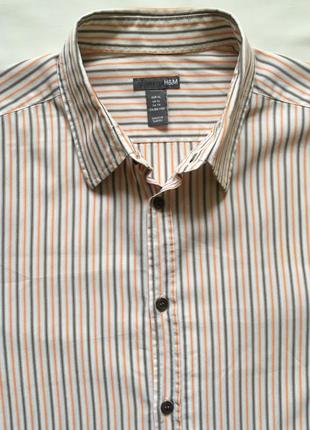 Рубашка приталенная h&m размер xl/xxl