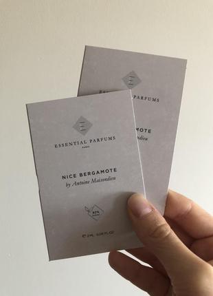 Пробник essential parfums nice bergamote