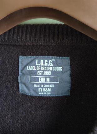 Оригінальний вовняний стильний жилет від бренду l.o.g.g.  h&m lambswool вовна5 фото