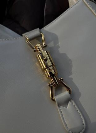 Жіноча брендова сумочка в натуральній шкірі gucci.7 фото