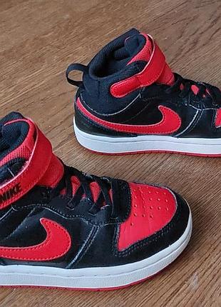 Nike хайтопы,высокие кроссовки кожа р.31(20,5см)