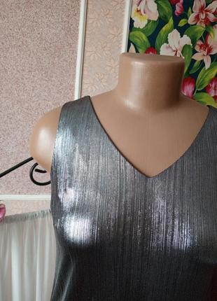 Великолепная серебристая блуза f&amp;f.3 фото