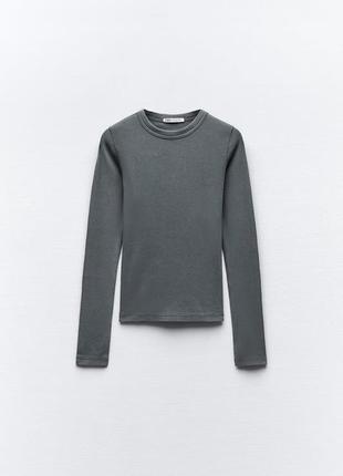 Гольф лонгслив свитер в рубчик zara