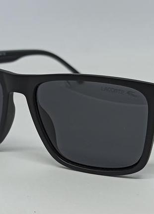 Окуляри брендові чоловічі сонцезахисні чорні матові лінзи поляризовані