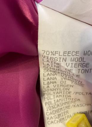 Розовое итальянское прямое пальтечкоl/ brend wool&amp; cashmere шерсть 70% кашемир 10%3 фото