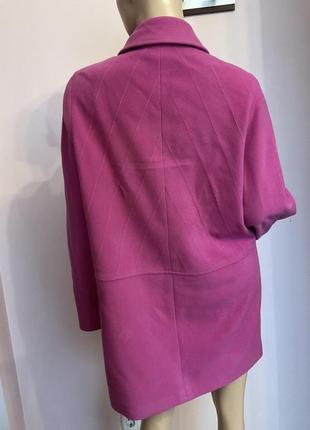 Розовое итальянское прямое пальтечкоl/ brend wool&amp; cashmere шерсть 70% кашемир 10%6 фото