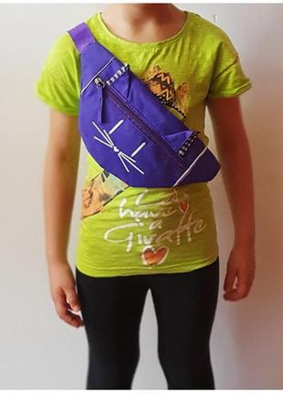 Бананка на плечо "котик" сумка на пояс, мода 2020