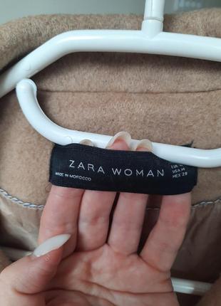 Стильное пальто zara - шерсть, ангора6 фото