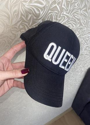 Оригинальная черная кепка queen👑 премиум кепочка бейсболка
