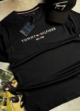 Мужская футболка tommy hilfiger черная