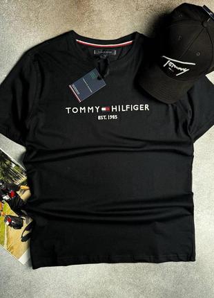 Мужская футболка tommy hilfiger черная2 фото