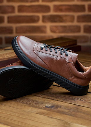 Натуральні шкіряні кеди кросівки туфлі мокасини  для чоловіків натуральные кожаные кроссовки кеды ту