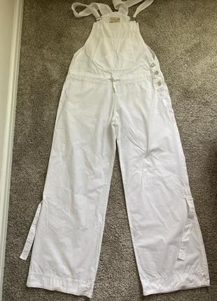 Комбінезон ромпер білий бавовняний yes miss jeans l ( 46-48) італія