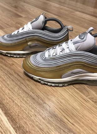 Женские кроссовки nike air max 97 gold