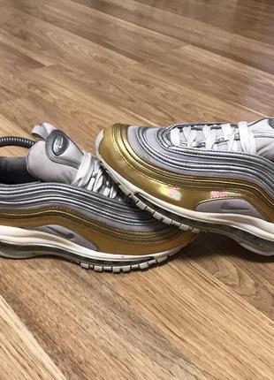 Женские кроссовки nike air max 97 gold3 фото