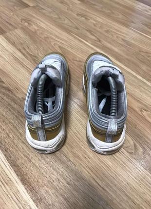 Женские кроссовки nike air max 97 gold5 фото