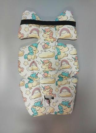 Матрасик универсальный в коляске и стульчик для кормления в прогулочный колясок