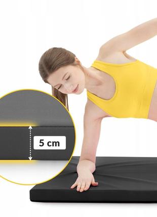 Мат гимнастический складной 4fizjo 180 x 60 x 5 см black/grey (p-5907739319692)