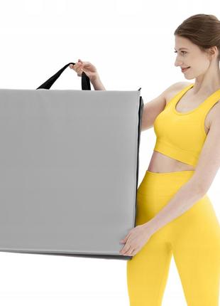 Мат гимнастический складной 4fizjo 180 x 60 x 5 см black/grey (p-5907739319692)