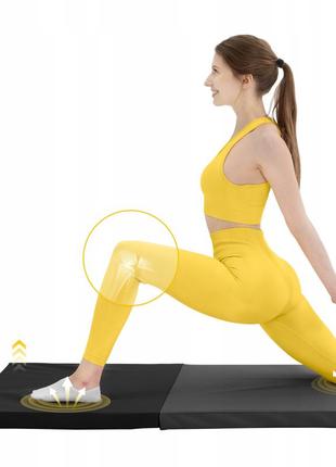 Мат гимнастический складной 4fizjo 180 x 60 x 5 см black/grey (p-5907739319692)