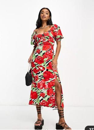 Платье в цветы, сукня miss selfridge, asos, next, zara, h&m, &other stories, topshop