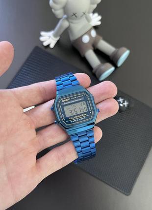 Часы casio a168 синие / новые