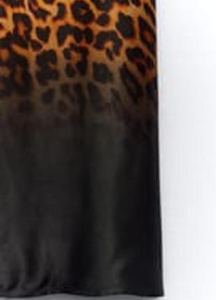 Атласная юбка zara из шелковой вискозы р.s7 фото