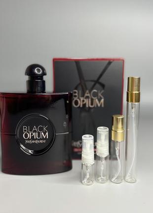 Розпив yves saint laurent black opium over red парфумована вода оригінал распив духи