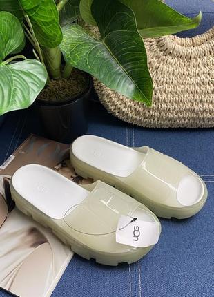 Ugg jella clear slide силиконовые оригинальные шлепанцы