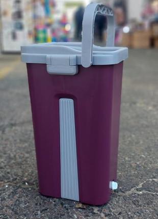 Швабра-ведро лентяйка со сменными насадками, складная швабра леньтяйка с ведром и...