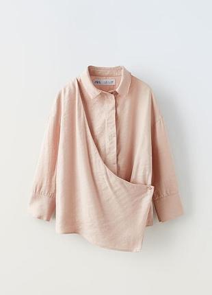Сорочка zara 10 р 140 см рожева блузка