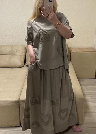 Костюм женский италия лён
