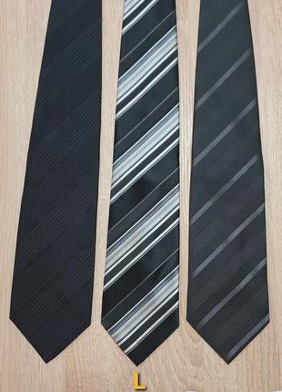 George - краватка чорна - l - класичний розмір, чоловіча галстук мужской