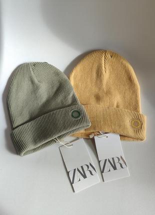 Шапка весна осень желтая свет зеленая зара zara оригинал 3 - 6 лет 10 - 14 мальчишки
